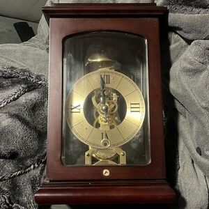 Vintage Mantel Skeleton Clock - Ducks Unlimited